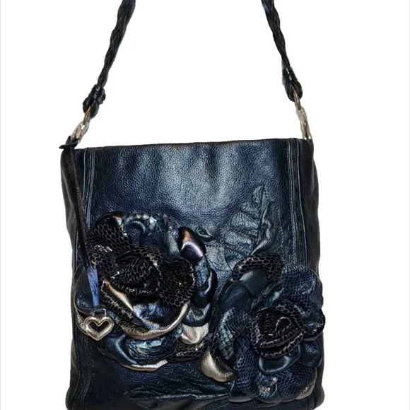 Brighton Master Piece Collection Black Floral Women's Bag - Picture 4 of 16